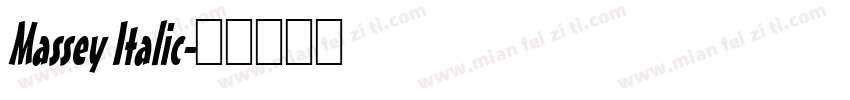 Massey Italic字体转换